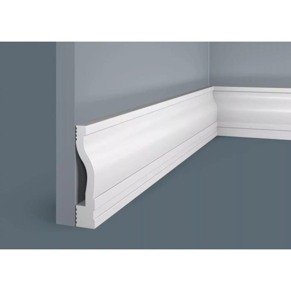 Плинтус Cosca decor PX017 95x20 мм, 2000 мм, экополимер СПБ083720