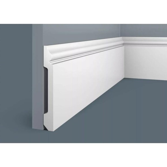 Плинтус Cosca decor PX006 138x18 мм, 2000 мм, экополимер СПБ066623