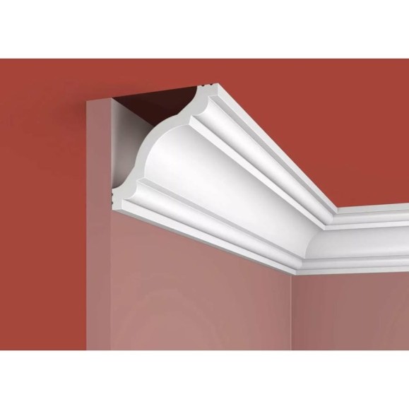 Карниз Cosca decor KX012 80x80 мм, 2000 мм, экополимер СПБ066635 Карниз Cosca decor KX012 80x80 мм, 2000 мм, экополимер СПБ066635