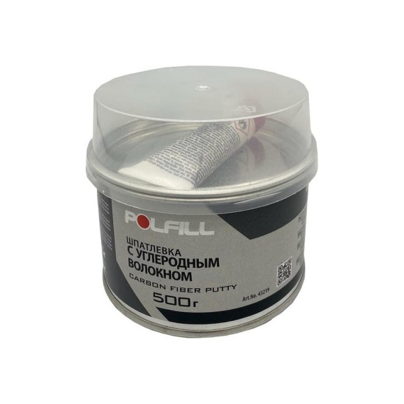 Шпатлевка с углеродным волокном POLFILL 500 г 13-000011 Шпатлевка с углеродным волокном POLFILL 500 г 13-000011
