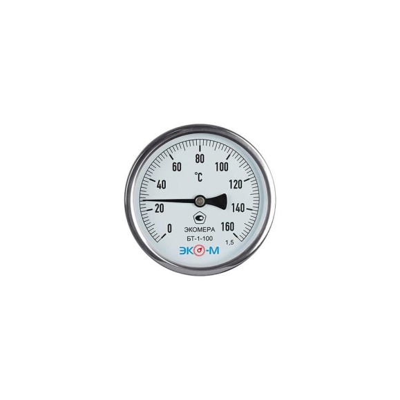 Биметаллический термометр ЭКО-М ЭКОМЕРА БТ-1-100, 0-160C, L=60 БТ-1-100-160С-L60 Биметаллический термометр ЭКО-М ЭКОМЕРА БТ-1-100, 0-160C, L=60 БТ-1-100-160С-L60