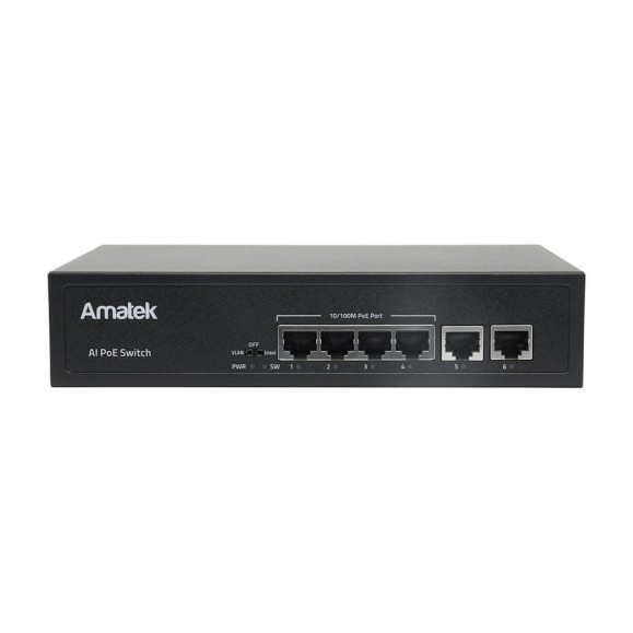 Коммутатор PoE Amatek AN-S6P 7000448 Коммутатор PoE Amatek AN-S6P 7000448