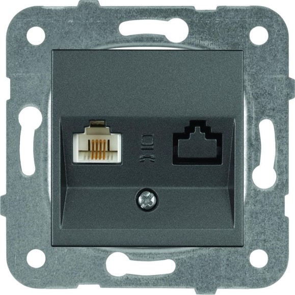 TF розетка Panasonic модуль, темно-серый KarrePlus WKTT0402-2DG TF розетка Panasonic модуль, темно-серый KarrePlus WKTT0402-2DG