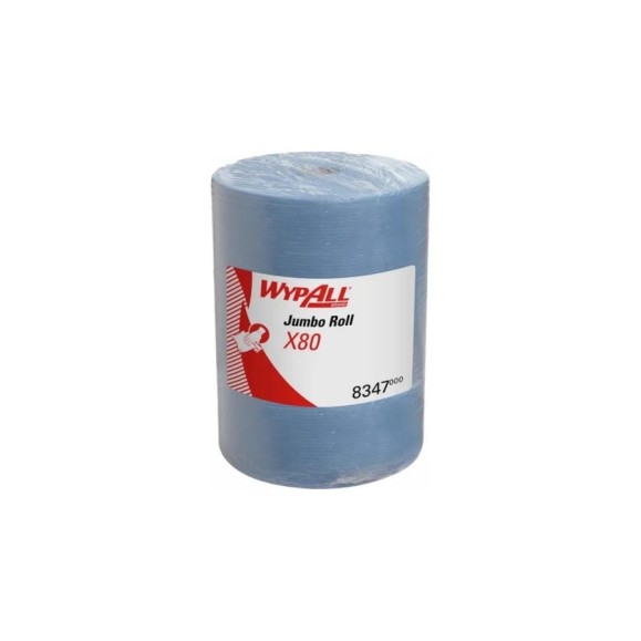 Протирочный материал Kimberly-Clark WypAll X80 голубой, синий 8347