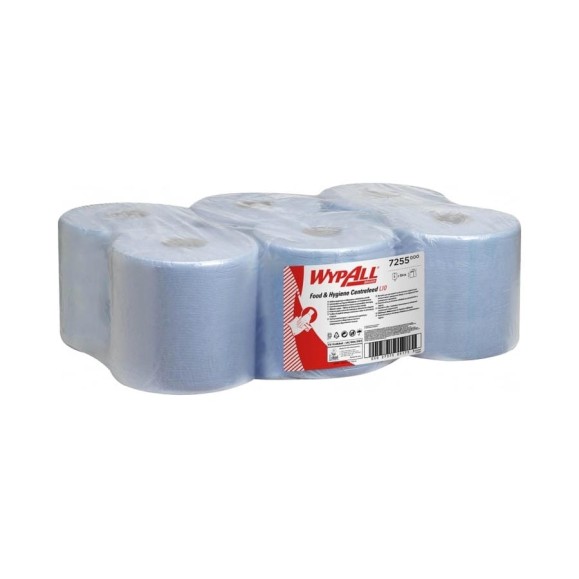 Протирочный материал Kimberly-Clark WypAll L10 упаковка 6 штук, синий, 1 слой 7255