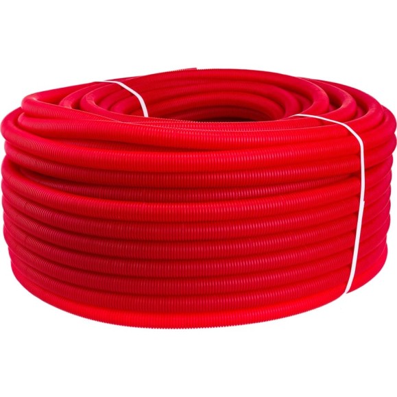 Гофра Uni-Fitt 25 мм, красная, для труб 16 мм, 100 м 583R2510 Гофра Uni-Fitt 25 мм, красная, для труб 16 мм, 100 м 583R2510