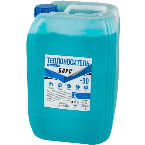 Теплоноситель БАРС STANDART -30, 20 кг TNNBARS00467