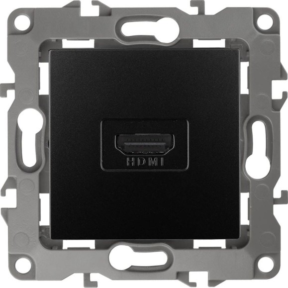 Розетка ЭРА 12-3114-05 HDMI, IP20, 12, антрацит Б0027485 Розетка ЭРА 12-3114-05 HDMI, IP20, 12, антрацит Б0027485