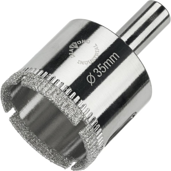 Коронка алмазная по керамике, плитке и стеклу 35 мм Diamond Industrial DIDCBC035