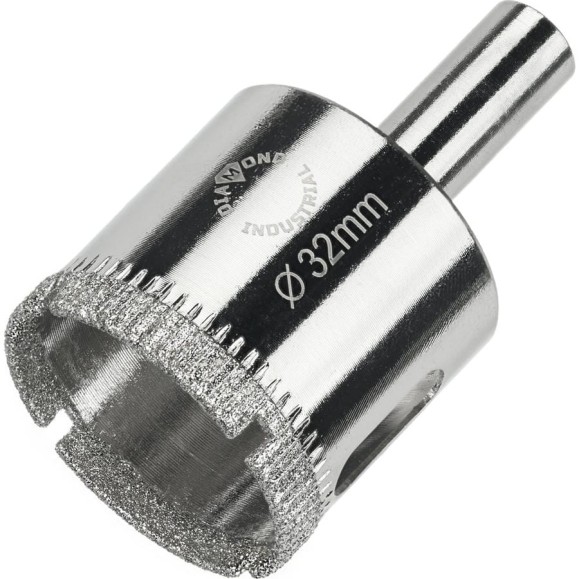 Коронка алмазная по керамике, плитке и стеклу 32 мм Diamond Industrial DIDCBC032