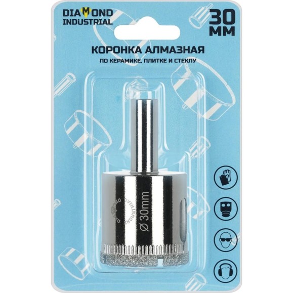 Коронка алмазная по керамике, плитке и стеклу 30 мм Diamond Industrial DIDCBC030