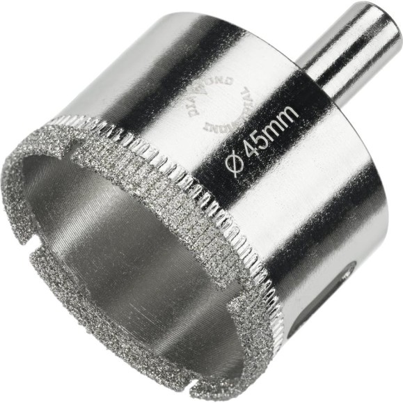 Коронка алмазная по керамике, плитке и стеклу 45 мм Diamond Industrial DIDCBC045