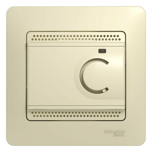 Электронный термостат теплого пола с датчиком Systeme Electric Glossa бежевый SE GSL000235 Электронный термостат теплого пола с датчиком Systeme Electric Glossa бежевый SE GSL000235