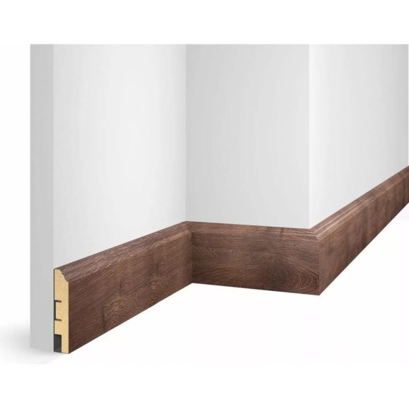 Плинтус COSCA DECOR WP07 экошпон, дуб Лава, 80x16x2400 мм, МДФ СПБ103658 Плинтус COSCA DECOR WP07 экошпон, дуб Лава, 80x16x2400 мм, МДФ СПБ103658