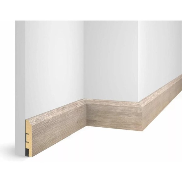 Плинтус COSCA DECOR WP07 экошпон, дуб Антик белый, 80x16x2400 мм, МДФ СПБ103663 Плинтус COSCA DECOR WP07 экошпон, дуб Антик белый, 80x16x2400 мм, МДФ СПБ103663