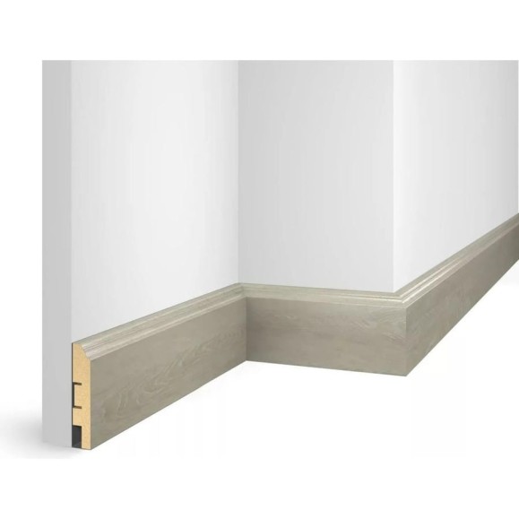 Плинтус COSCA DECOR ЕP07 NanoFlex дуб светлый, 80x16x2400 мм, МДФ СПБ081039 Плинтус COSCA DECOR ЕP07 NanoFlex дуб светлый, 80x16x2400 мм, МДФ СПБ081039
