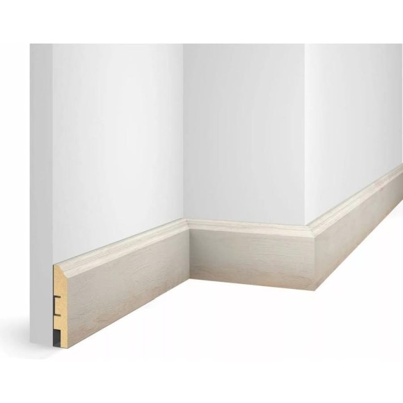 Плинтус COSCA DECOR WP07 экошпон, дуб Коттон, 80x16x2400 мм, МДФ СПБ103252 Плинтус COSCA DECOR WP07 экошпон, дуб Коттон, 80x16x2400 мм, МДФ СПБ103252