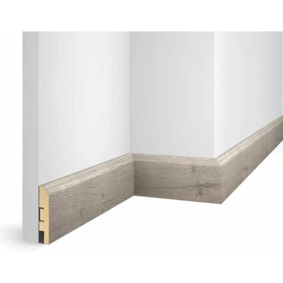 Плинтус COSCA DECOR WP07 экошпон, дуб бархатный, 80x16x2400 мм, МДФ СПБ103726 Плинтус COSCA DECOR WP07 экошпон, дуб бархатный, 80x16x2400 мм, МДФ СПБ103726