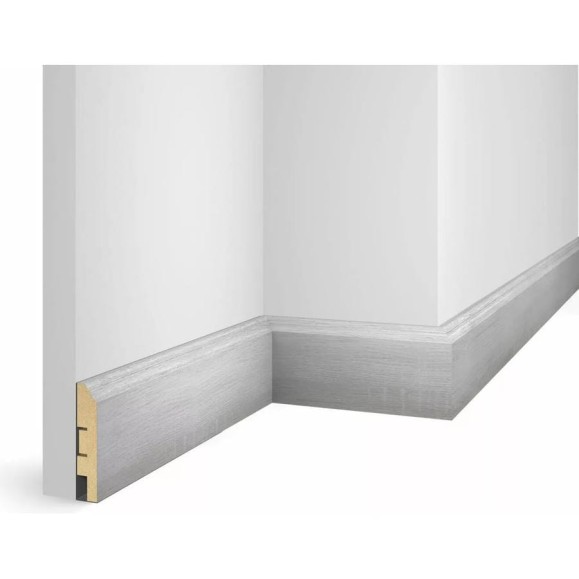 Плинтус COSCA DECOR WP07 экошпон, дуб Айсберг, 80x16x2400 мм, МДФ СПБ103250 Плинтус COSCA DECOR WP07 экошпон, дуб Айсберг, 80x16x2400 мм, МДФ СПБ103250