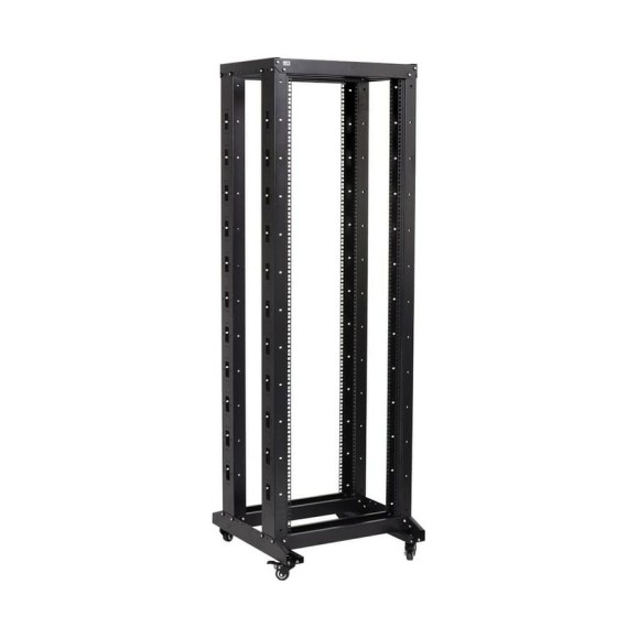 Двухрамная стойка IEK ITK 19, 47U, 600x600, на роликах, черная LF05-47U66-2R