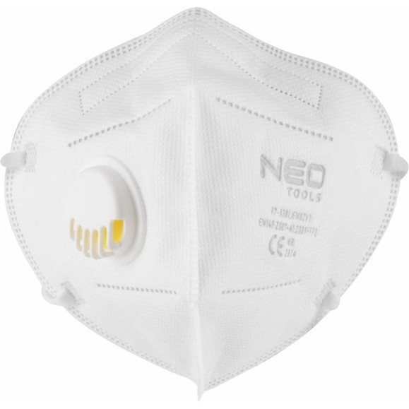 Противопылевая полумаска NEO Tools FFP2 с клапаном, 20 шт. 97-338-20 Противопылевая полумаска NEO Tools FFP2 с клапаном, 20 шт. 97-338-20