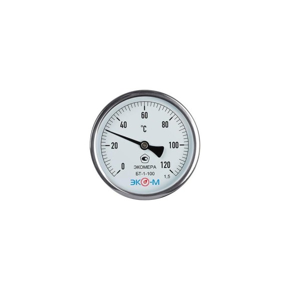 Биметаллический термометр ЭКО-М ЭКОМЕРА БТ-1-100, 0-120C, L=60 ЭКО-М БТ-1-100-120С-L60 Биметаллический термометр ЭКО-М ЭКОМЕРА БТ-1-100, 0-120C, L=60 ЭКО-М БТ-1-100-120С-L60