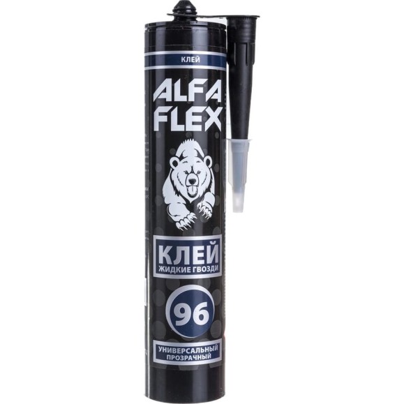 Клей ALFAFLEX жидкие гвозди, универсальный, прозрачный, 280 мл 534266