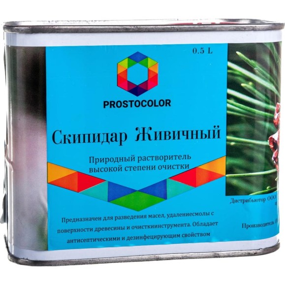 Живичный скипидар ПРОСТОКОЛОР 0,5 л 95876