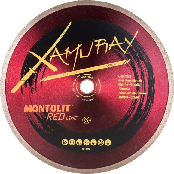 Диск алмазный XAMURAY по керамограниту (350х30/25.4 мм) MONTOLIT CPH350 Диск алмазный XAMURAY по керамограниту (350х30/25.4 мм) MONTOLIT CPH350