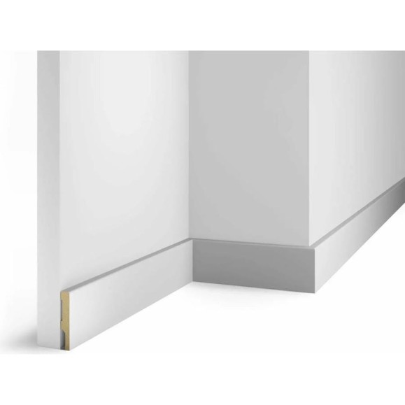 Плинтус COSCA DECOR AP71 под покраску, белый, 58x10x2400 мм, МДФ СПБ098259