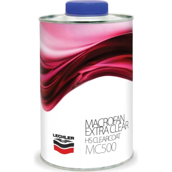 Лак Lechler MACROFAN HS EXTRA 2К прозрачный, 1 л MC500L1