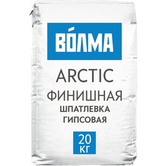 Гипсовая финишная шпаклевка Волма Arctic, 20 кг 30001285 Гипсовая финишная шпаклевка Волма Arctic, 20 кг 30001285