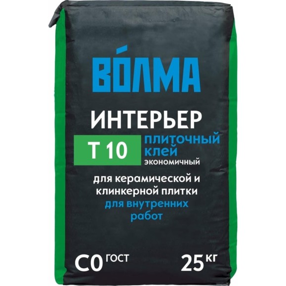 Клей для плитки Волма Интерьер С0 25 кг 30001644 Клей для плитки Волма Интерьер С0 25 кг 30001644