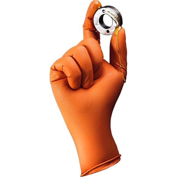 Ультрапрочные нескользящие нитриловые перчатки Jeta Safety 0,15мм, 25пар ,размер 9/L, оранжевые 050NATRIX-OR-09-L Ультрапрочные нескользящие нитриловые перчатки Jeta Safety 0,15мм, 25пар ,размер 9/L, оранжевые 050NATRIX-OR-09-L