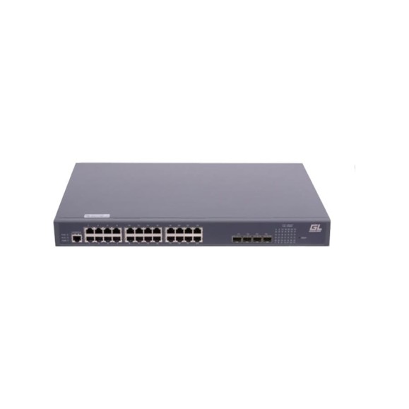 Управляемый коммутатор GIGALINK L2 POE 24 BASE-TX 10/1001000Mb/s POE, 4 1/10G SFP+ GL-SW-G204-28P