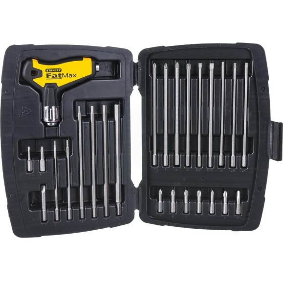 Отвертка со вставками FATMAX 27 предметов в футляре Stanley 0-79-153