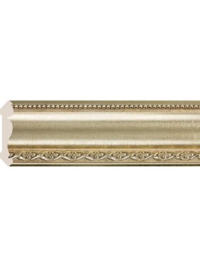 Карниз Cosca Decor 154-933 интерьерный багет, 107 мм, матовое золото СПБ016630