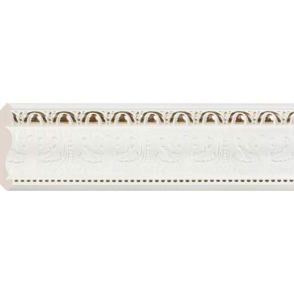 Карниз Cosca Decor 146-115 интерьерный багет, 89 мм, белый СПБ016572