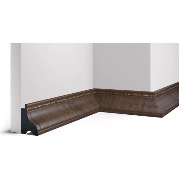 Плинтус Cosca Decor 175-3 60 мм, дуб темный СПБ016772