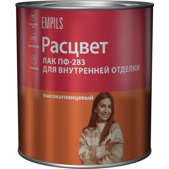 Алкидный лак Расцвет для внутренней отделки, 2.4 кг 6420 Алкидный лак Расцвет для внутренней отделки, 2.4 кг 6420
