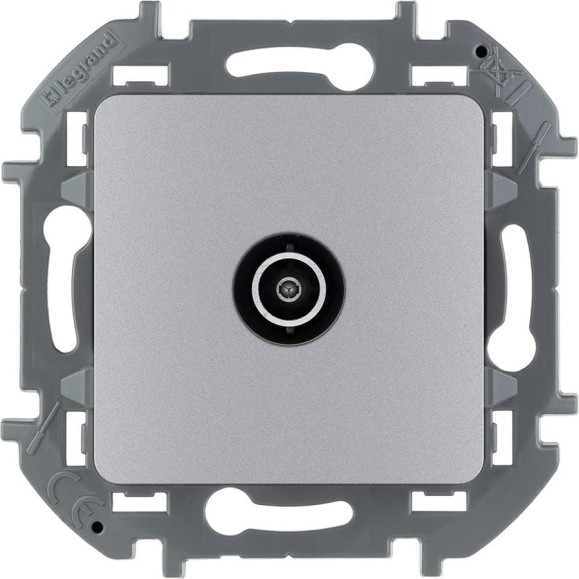 Розетка Legrand TV (телевизионная) Legrand Inspiria оконечная 10дБ 5-862мГц алюминий 673872 Розетка Legrand TV (телевизионная) Legrand Inspiria оконечная 10дБ 5-862мГц алюминий 673872