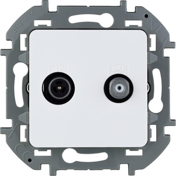 Розетка Legrand TV-SAT Legrand Inspiria "звезда" белый 673880