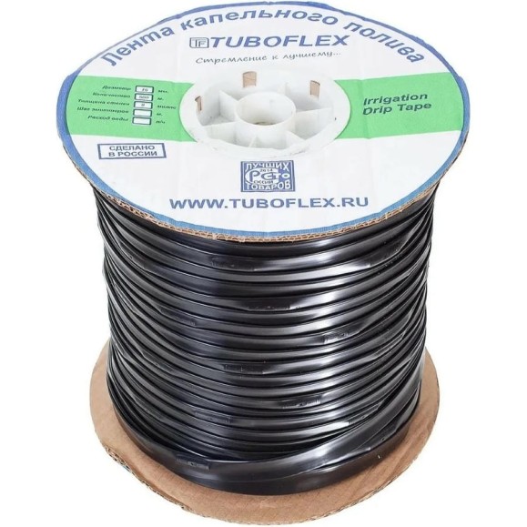 Лента капельного полива TUBOFLEX 500 м, с шагом между эмиттерами 20 см ЛКП50002-8М 4620759669363 Лента капельного полива TUBOFLEX 500 м, с шагом между эмиттерами 20 см ЛКП50002-8М 4620759669363