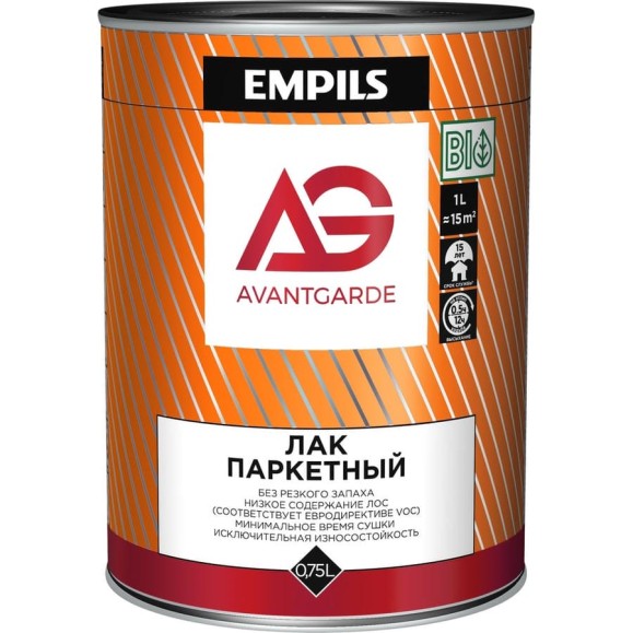 Паркетный лак Avantgarde высокой твердости, глянцевый, бесцветный, 0.75 л, 0.8 кг 77436 Паркетный лак Avantgarde высокой твердости, глянцевый, бесцветный, 0.75 л, 0.8 кг 77436