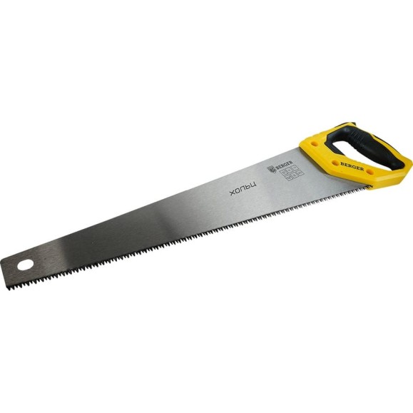 Ножовка по дереву Berger BG 500мм, 3D заточка, 7TPI,BG1843 Ножовка по дереву Berger BG 500мм, 3D заточка, 7TPI,BG1843