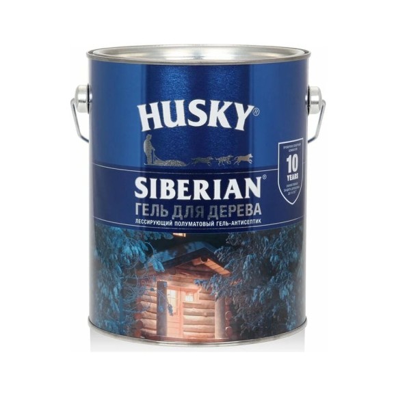 Гель-антисептик для дерева HUSKY SIBERIAN полуматовый палисандр 2,7 л 25293 Гель-антисептик для дерева HUSKY SIBERIAN полуматовый палисандр 2,7 л 25293