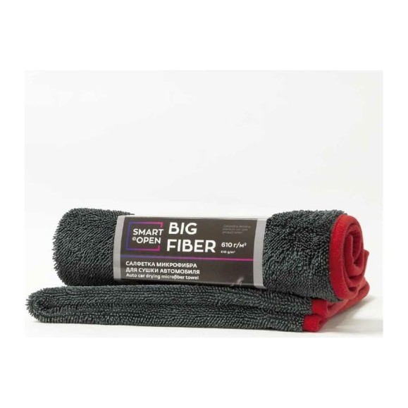 Тряпка для сушки авто / микрофибра для авто / салфетка Big Fiber, 50х60 см, 1 шт. Smart Open 160301 Тряпка для сушки авто / микрофибра для авто / салфетка Big Fiber, 50х60 см, 1 шт. Smart Open 160301