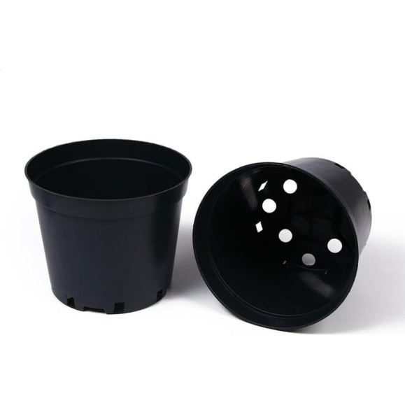 Горшок для рассады Greengo круглый, 5 л, 22x18 см, черный 5397799