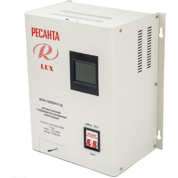 Стабилизатор напряжения Ресанта АСН 10000 Н/1-Ц Lux 63/6/18