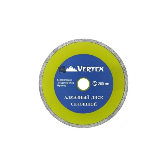 Диск алмазный сплошной для плиткореза (200х25.4 мм) Vertextools  04-200-6
